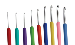 Алюминиевые крючки KnitPro Waves с мягкими ручками