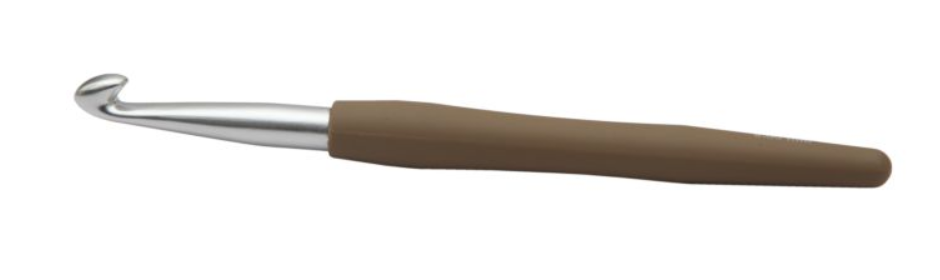 Алюминиевый крючок KnitPro Waves с мягкой ручкой. 8 мм. Арт.30916