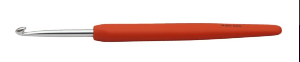 Алюминиевый крючок KnitPro Waves с мягкой ручкой. 4 мм. Арт.30909
