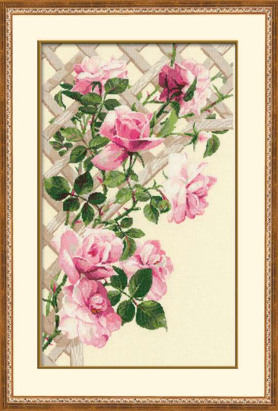 Набор для вышивания крестом «Розовые розы» (898)
