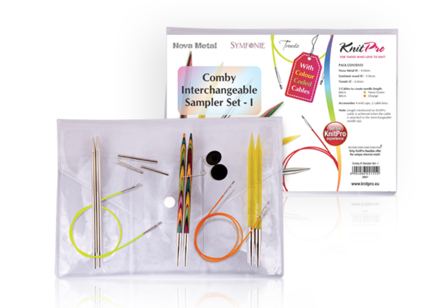 Комбинированный набор съемных спиц KnitPro Sampler Set I. Арт.20621