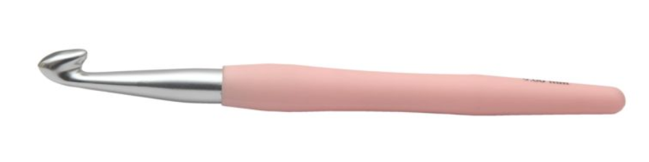 Алюминиевый крючок KnitPro Waves с мягкой ручкой. 9 мм. Арт.30917