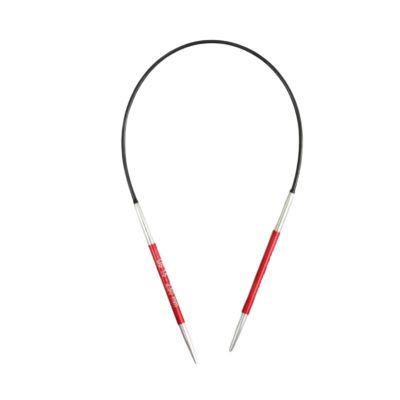 Круговые металлические спицы KnitPro Zing, 22,5 см. 5 мм. Арт. 47090
