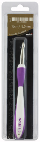 Крючок вязальный с эргономичной пластиковой ручкой Аddi Swing 16 см №8
