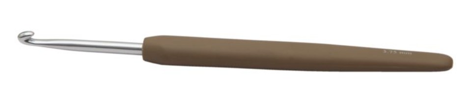 Алюминиевый крючок KnitPro Waves с мягкой ручкой. 3,75 мм. Арт.30908