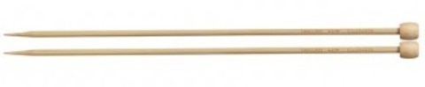 Спицы прямые Clover 9 мм, 35 см, бамбук