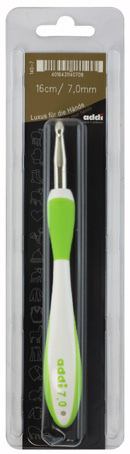 Крючок вязальный с эргономичной пластиковой ручкой Аddi Swing 16 см №7