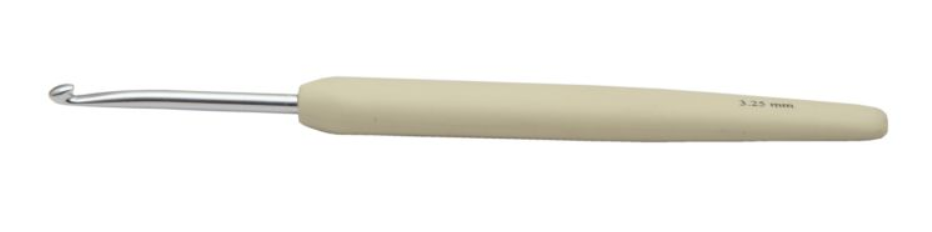 Алюминиевый крючок KnitPro Waves с мягкой ручкой. 3,25 мм. Арт.30906