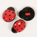 Пуговица Drops пластик Ladybug (18мм) #551