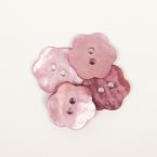 Пуговица Drops жемчуг Flower (pink) (15mm) #616
