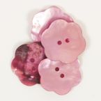 Пуговица Drops жемчуг Flower (pink) (25mm) #603